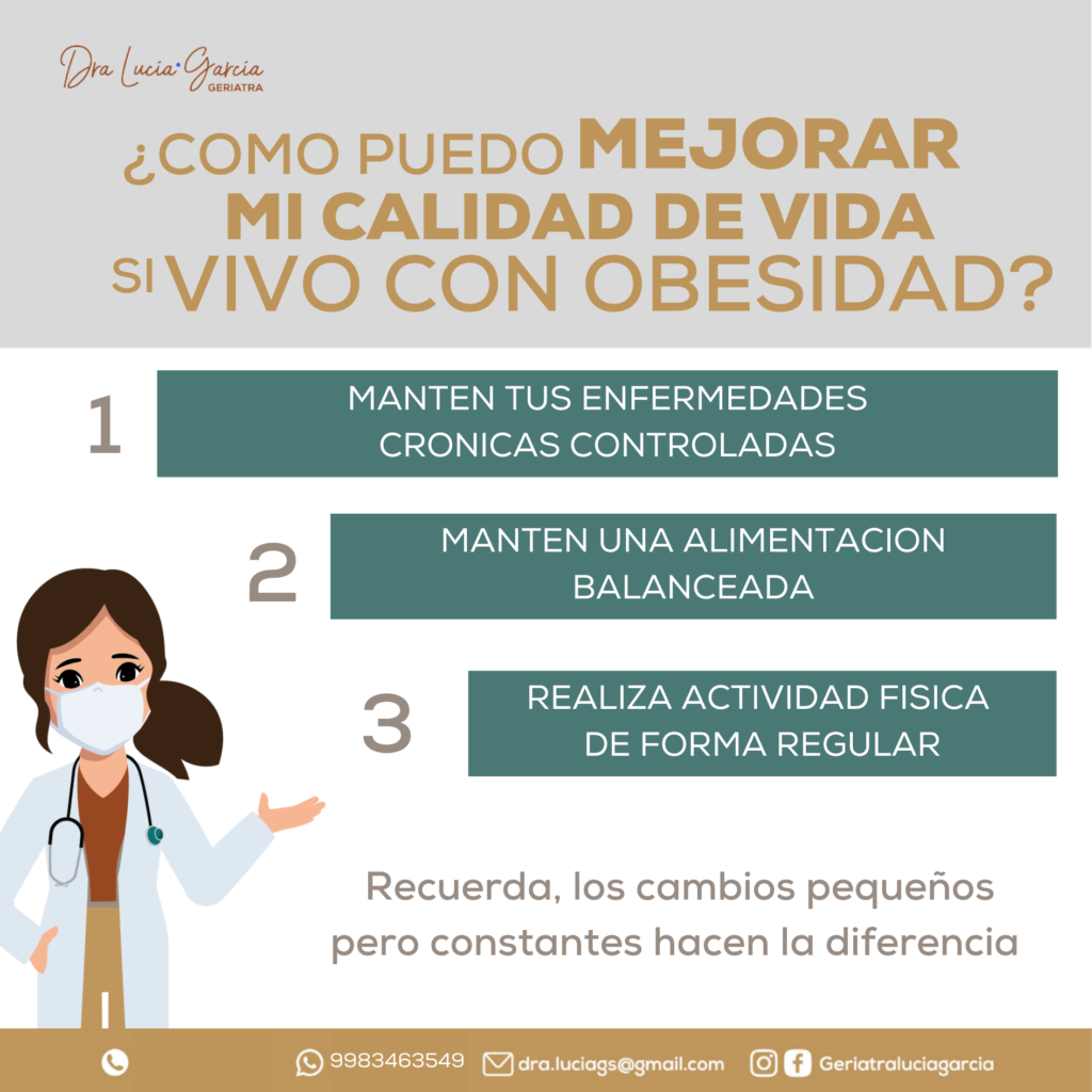 ¿Cómo puedo mejorar mi calidad de vida si vivo con obesidad?